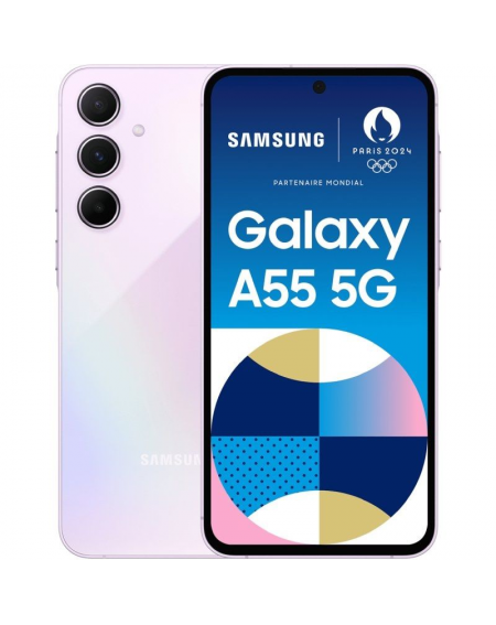 Smartphone Samsung Galaxy A55 8GB/ 128GB/ 6.6'/ 5G/ Lavanda
