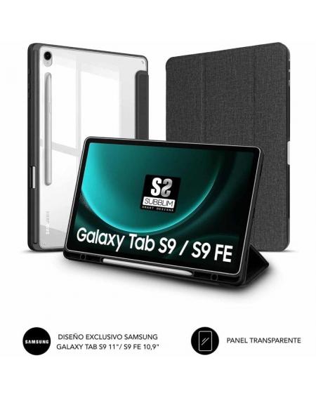 Funda Subblim Clear Shock para Tablet Samsung S9 11'/ S9 FE 10.9'/ Negra