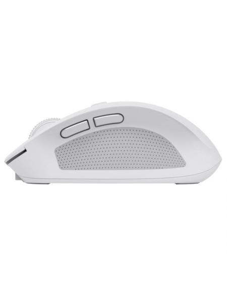 Ratón Inalámbrico por Bluetooth Trust Ozaa Compact Wireless/ Batería recargable/ Hasta 3200 DPI/ Blanco