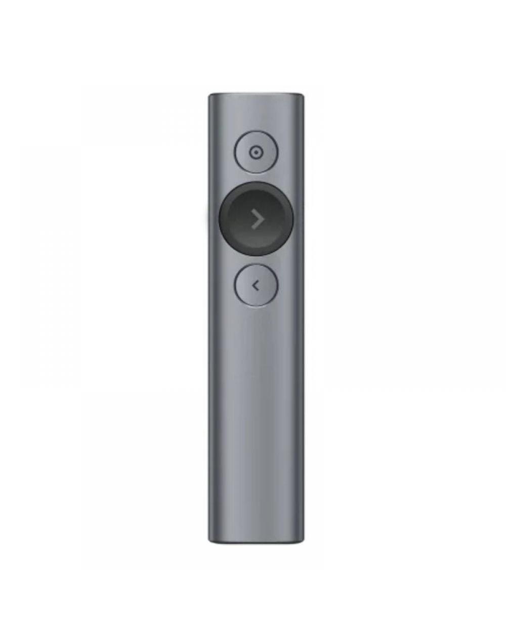 Presentador Inalámbrico por Bluetooth Logitech Spotlight Presentation Remote/ 2.4GHz/ Gris Pizarra