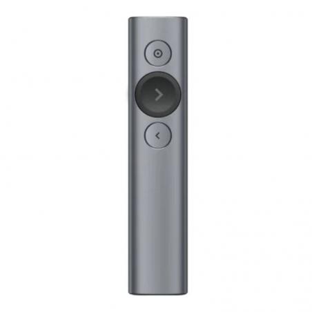 Presentador Inalámbrico por Bluetooth Logitech Spotlight Presentation Remote/ 2.4GHz/ Gris Pizarra