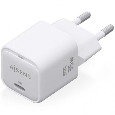 Cargador de Pared Aisens ASCH-35W1P022-W/ 1xUSB Tipo-C/ 35W