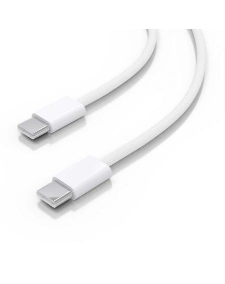 Cable USB 2.0 Aisens A107-0855/ USB Tipo-C Macho - USB Macho/ Hasta 60W/ 480Mbps/ 1m/ Blanco