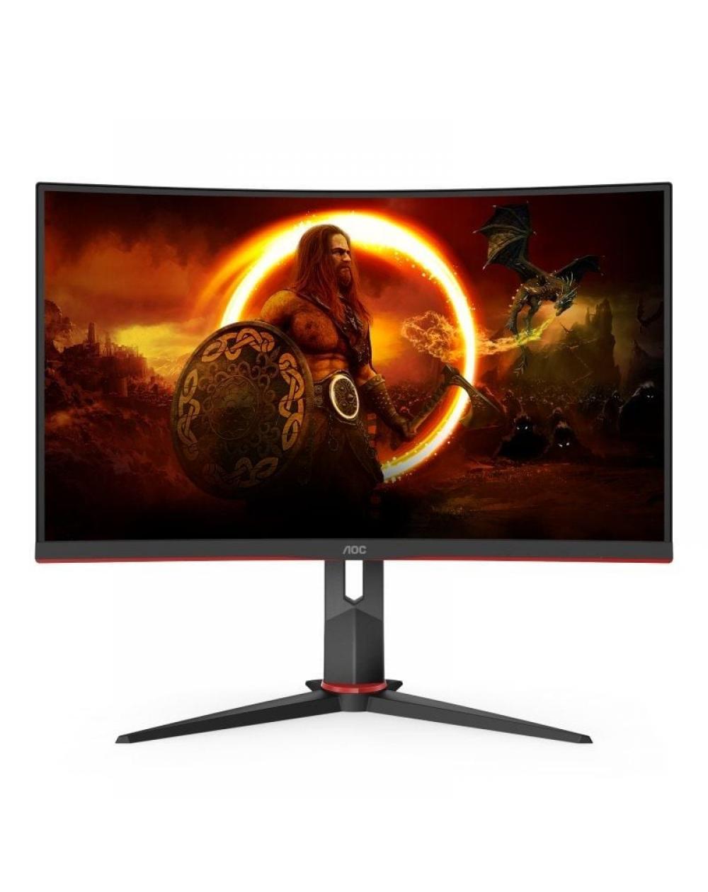 Monitor Gaming Curvo AOC C27G2ZU/BK 27'/ Full HD/ 0.5ms/ 240Hz/ VA/ Multimedia/ Negro