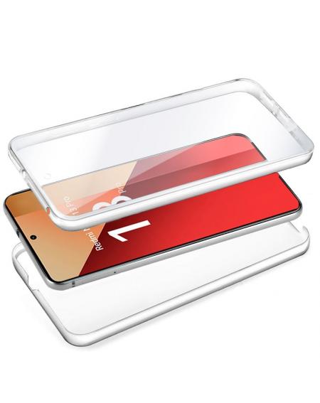 Funda COOL Silicona 3D para Xiaomi Redmi Note 13 Pro (Transparente Frontal + Trasera)