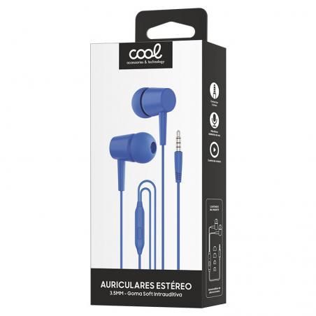 Auriculares 3,5 mm COOL Bear Stereo Con Micro Azul