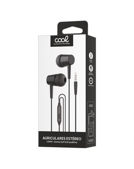Auriculares 3,5 mm COOL Bear Stereo Con Micro Negro