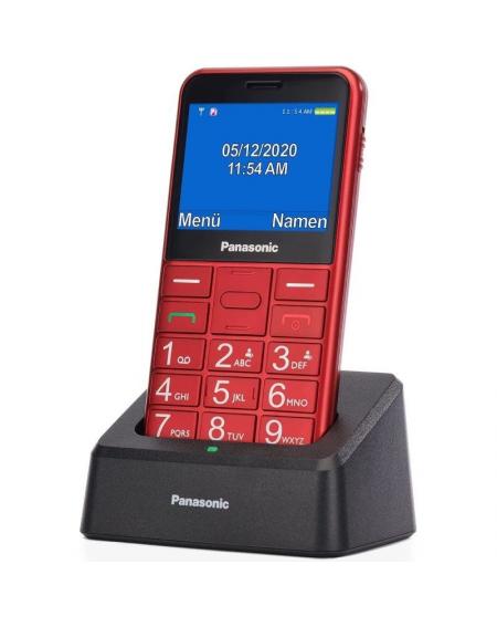 Teléfono Móvil Panasonic KX-TU155EXRN para Personas Mayores/ Rojo - Imagen 2