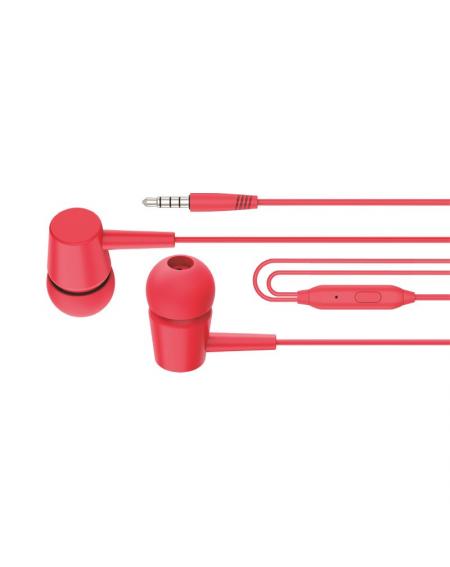 Auriculares 3,5 mm COOL Bear Stereo Con Micro Rojo