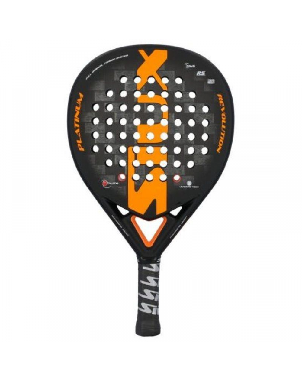 Pala de Pádel Siux Platinum Revolution 24K/ Negra y Naranja