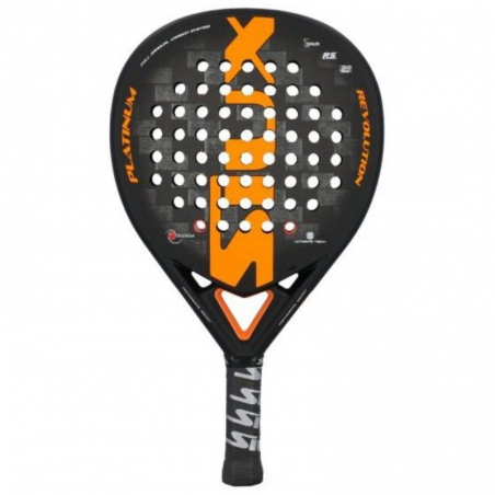 Pala de Pádel Siux Platinum Revolution 24K/ Negra y Naranja