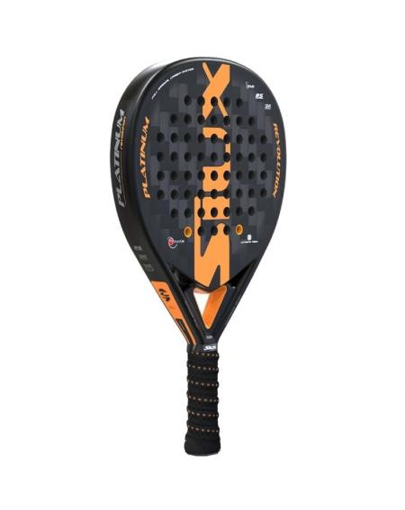 Pala de Pádel Siux Platinum Revolution 24K/ Negra y Naranja