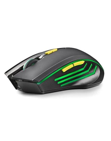 Ratón Gaming Inalámbrico NGS GMX-200/ Batería recargable/ Hasta 3200 DPI