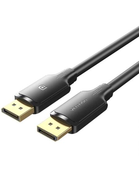 Cable DisplayPort 1.2 4K Vention HAKBI/ DisplayPort Macho - DisplayPort Macho/ 3m/ Negro