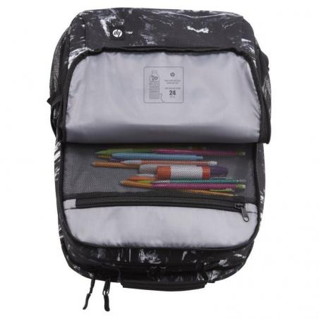 Mochila HP Campus XL 7J592AA para Portátiles hasta 16'/ Negra y Blanca