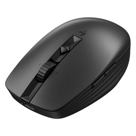 Ratón Inalámbrico por Bluetooth HP 710/ Batería recargable/ Hasta 3000 DPI/ Negro