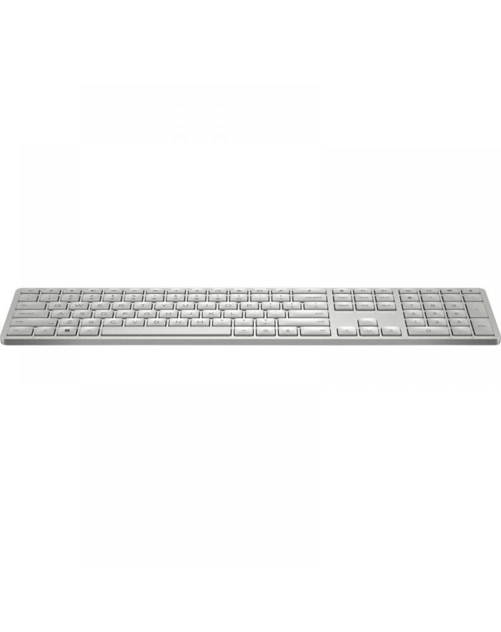 Teclado Inalámbrico Programable HP 970/ Blanco