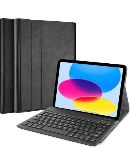 Funda con Teclado Just In Case 8327857 Bluetooth para Tablet para iPad 10ª Generación de 10.9'/ Negra