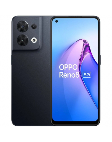 Smartphone Oppo Reno 8 8GB/ 256GB/ 6.43'/ 5G/ Negro Brillante