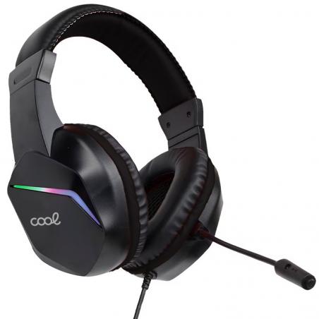 Auriculares Stereo PC / PS4 / PS5 / Xbox Gaming COOL Vista con Adapt. Audio + Iluminación