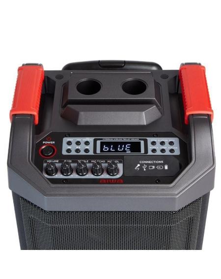 Altavoz Portable con Bluetooth Aiwa Fire KBTUS-608MKII/ 600W/ 2.0