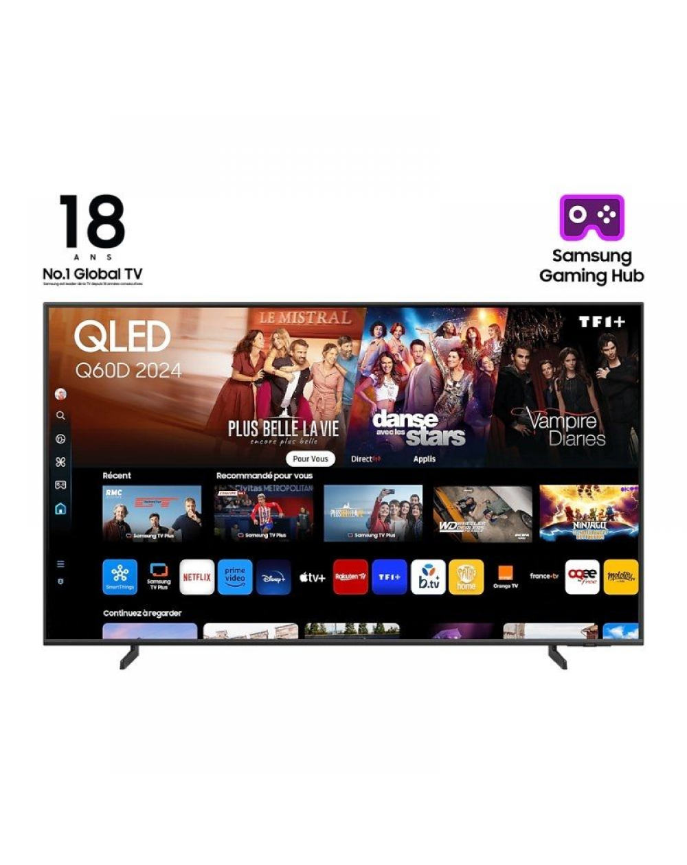 Televisor Samsung QLED Q60D TQ50Q60DAU 50'/ Ultra HD 4K/ Smart TV/ WiFi