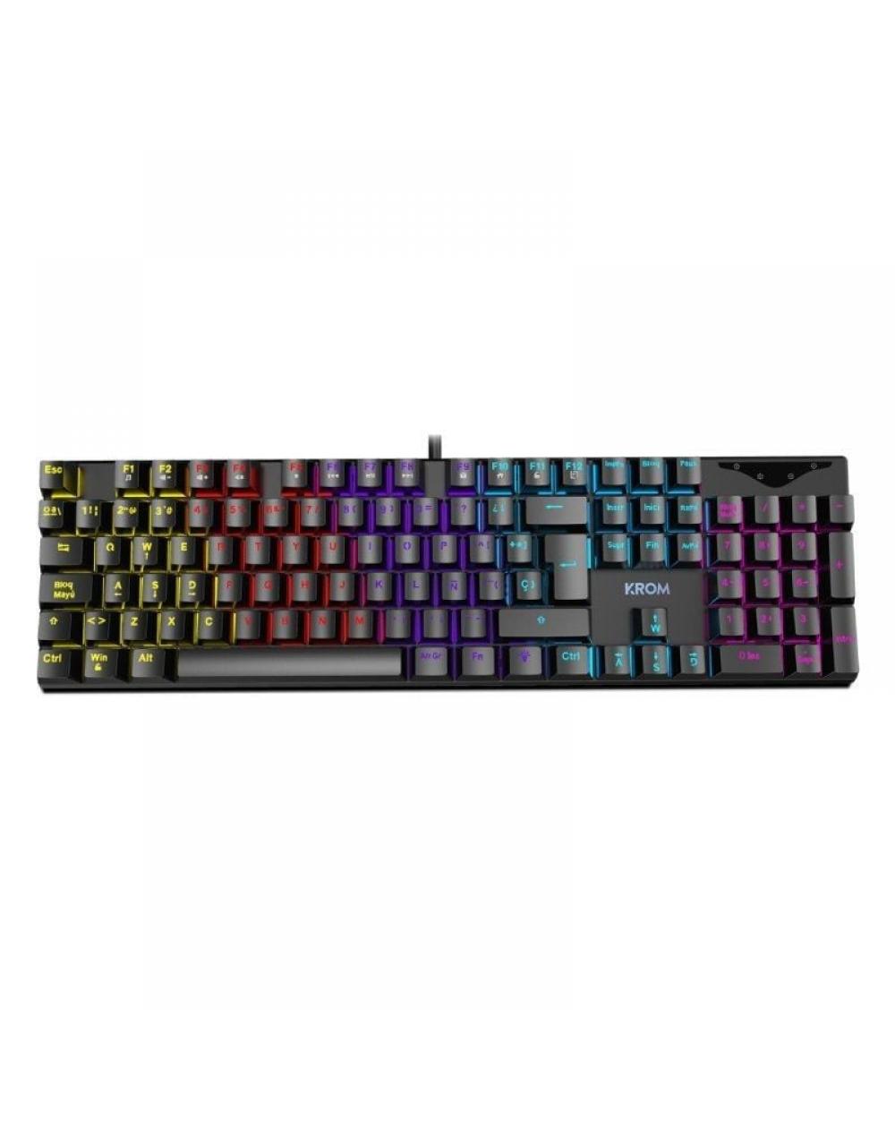 Teclado Gaming Mecánico Krom Kasic/ Negro