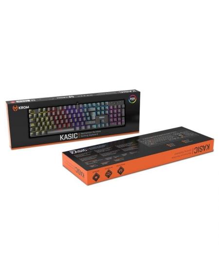 Teclado Gaming Mecánico Krom Kasic/ Negro