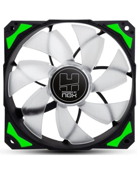 Ventilador Nox H-Fan Green/ 12cm/ Verde