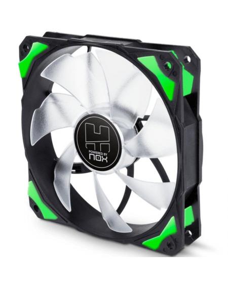 Ventilador Nox H-Fan Green/ 12cm/ Verde