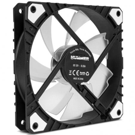 Ventilador Nox H-Fan Pro White/ 12cm/ Blanco