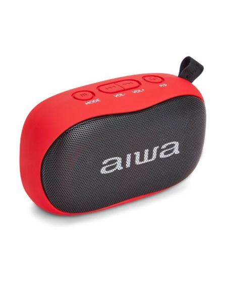 Altavoz con Bluetooth Aiwa BS-110RD/ 10W/ 2.0/ Rojo