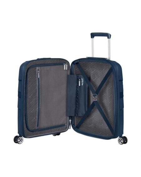 Maleta de Cabina American Tourister Starvibe Spinner 55cm/ 55x40x20cm/ 4 Ruedas/ Azul Marino