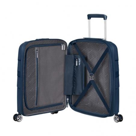 Maleta de Cabina American Tourister Starvibe Spinner 55cm/ 55x40x20cm/ 4 Ruedas/ Azul Marino