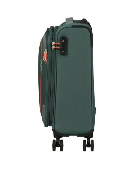 Maleta de Cabina American Tourister Pulsonic Spinner 55cm/ 55x40x23cm/ 4 Ruedas/ Verde Bosque Oscuro