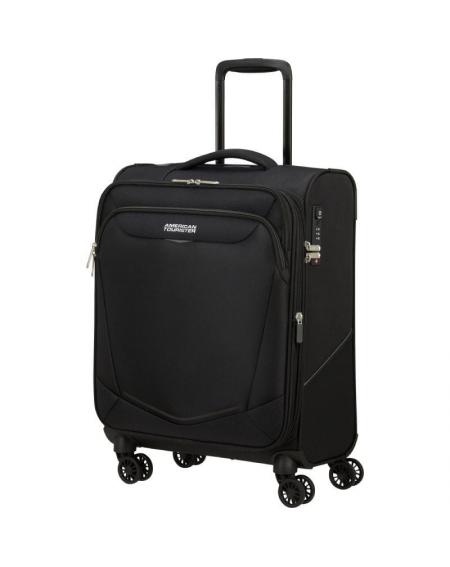 Maleta de Cabina American Tourister SummerRide Spinner 55cm/ 55x40x23cm/ 4 Ruedas/ Negro