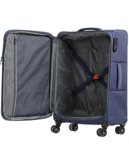 Set de 3 Maletas de Cabina American Tourister Sea Seeker Hyperspeed/ 46cm - 43cm - 40cm/ 4 Ruedas/ Marino Combate