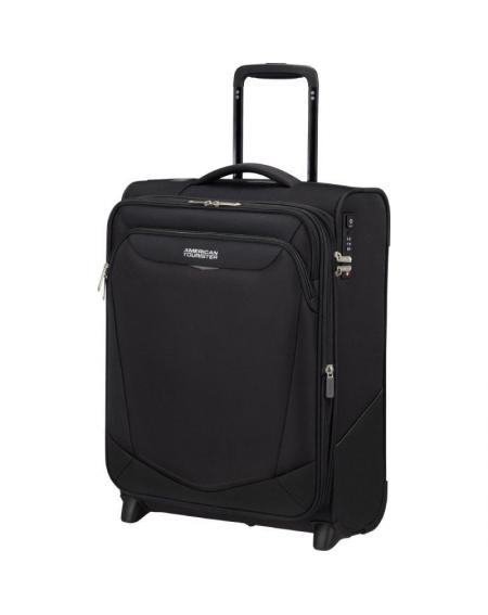 Maleta de Cabina American Tourister Upright SummerRide 55cm/ 55x40x20cm/ 2 Ruedas/ Negro