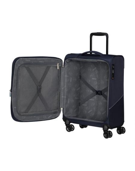 Maleta de Cabina American Tourister SummerRide Spinner 55cm/ 55x40x23cm/ 4 Ruedas/ Azul Marino