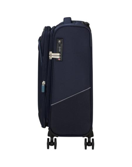 Maleta de Cabina American Tourister SummerRide Spinner 55cm/ 55x40x23cm/ 4 Ruedas/ Azul Marino