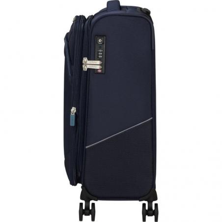 Maleta de Cabina American Tourister SummerRide Spinner 55cm/ 55x40x23cm/ 4 Ruedas/ Azul Marino