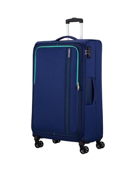 Maleta de Cabina American Tourister Sea Seeker Spinner 80cm/ 80x47.5x28.5cm/ 4 Ruedas/ Marino Combate