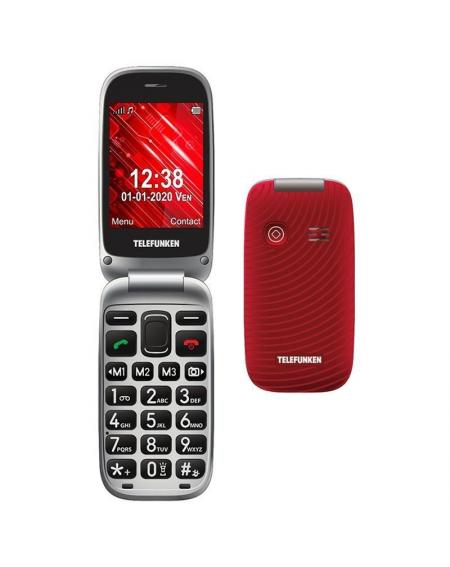 Teléfono Móvil Telefunken S560/ Para Personas Mayores/ Rojo - Imagen 1