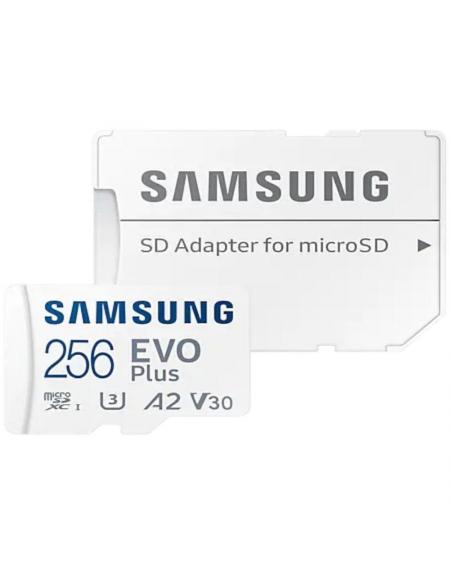 Tarjeta de Memoria Samsung EVO Plus 2023 256GB microSD XC con Adaptador/ Clase 10/ 160MBs