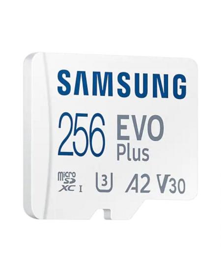 Tarjeta de Memoria Samsung EVO Plus 2023 256GB microSD XC con Adaptador/ Clase 10/ 160MBs