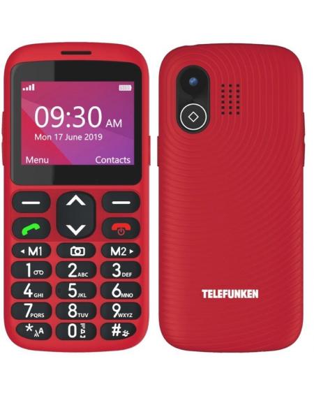 Teléfono Móvil Telefunken S520 para Personas Mayores/ Rojo - Imagen 1