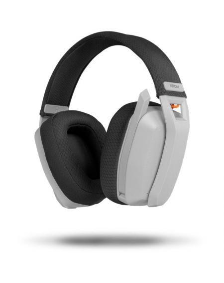 Auriculares Gaming Inalámbricos con Micrófono Krom Kanji/ Bluetooth/ USB 2.0/ Blancos