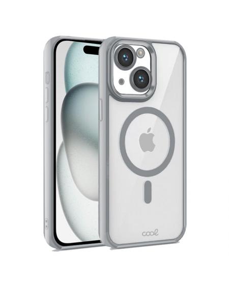 Carcasa COOL para iPhone 15 Magnética Borde Plata