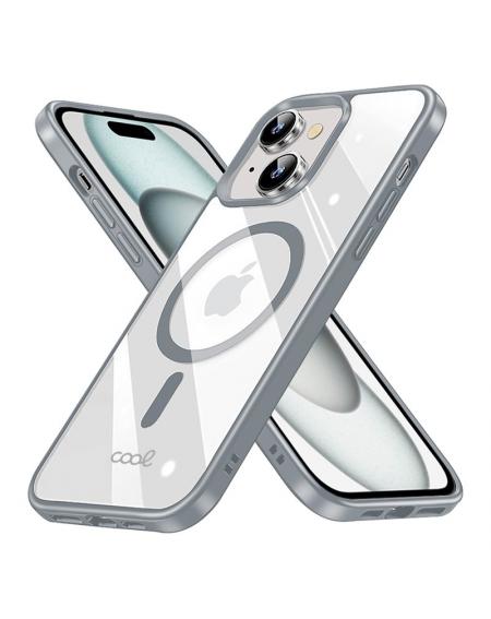 Carcasa COOL para iPhone 15 Magnética Borde Plata