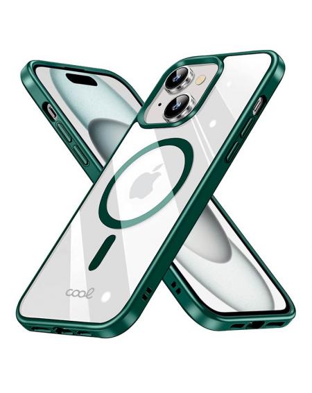 Carcasa COOL para iPhone 15 Magnética Borde Verde